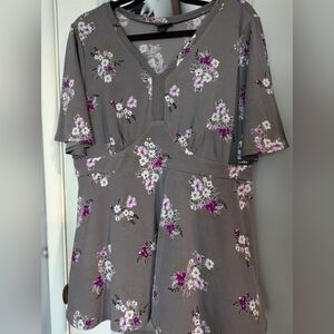 Torrid flutter sleeve top